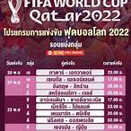 ถ่ายทอดสดฟุตบอลโลกวันนี้